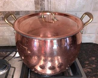 Copper pot in  good condition 12quart - $95