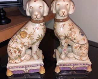 Pair of decorative dog bookends - $30