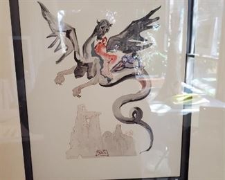 Salvador Dali lithograph #4 $600
