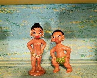 Native salt and pepper shakers $15