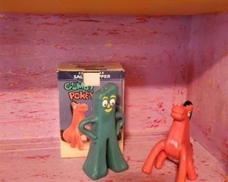 Gumby Pokey salt and pepper shakers $10