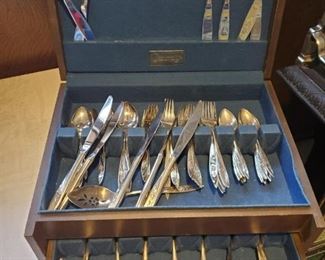 Community flatware with box $40