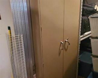 Huge two door metal cabinet $115