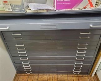 Filing cabinets metal art or Maps $200