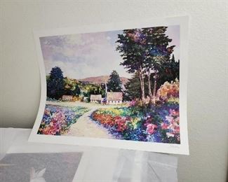Perez houses flowers print $30