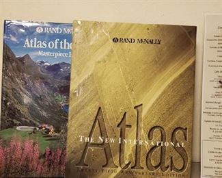 Two Atlas books $5 for the pair