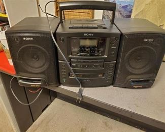 Sony CD tape radio player $40