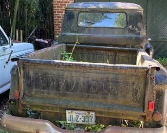 1955 - Chevrolet 3100 Truck, V8. Rebuilt Engine. Needs New Truck Bed, Some Rust. Great for Full Restoration Project, or Rusty Preservation Project.   