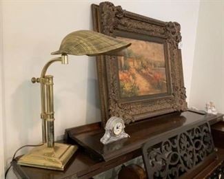 Vintage Heavy Brass Bombay Co. Lamp $150