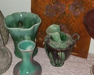 Green milk glass $5 each  For Pick up Appointment  Please call or text 760-662-7662