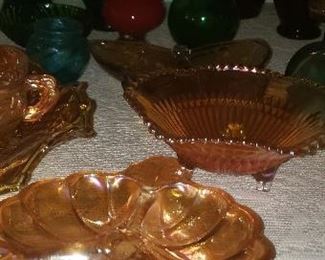 Vintage depression glass orange $15.00 each  For Pick up Appointment  Please call or text 760-662-7662