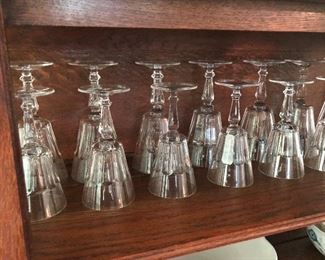 Villeroy and Boch crystal stems 
8 waters @ $ 6 each
8 wines   @$5 each 