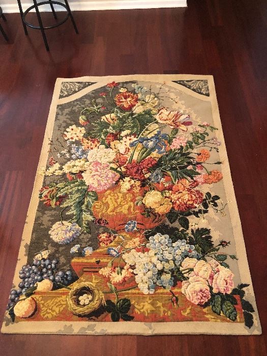$595~ Modern French Tapestry 
Wall Hanging 
Ready to hang. 
Measures 74” x 52”
