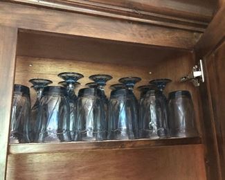 Blue Glassware