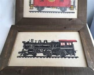 Choo-Choi 'n Caboose Silk Screen Prints https://ctbids.com/#!/description/share/405197