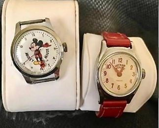 Pair of Mickey Mouse watches https://ctbids.com/#!/description/share/405080