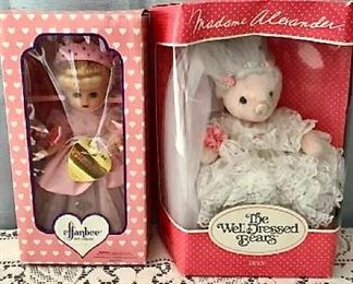 Madame Alexander Bear Bride and Effanbee Princess Doll https://ctbids.com/#!/description/share/405107