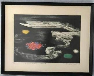Francois Masami Nakayama Etching ''A Cosmic Garden'' https://ctbids.com/#!/description/share/405085