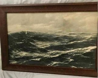 Vintage Sea Picture - ( Photograph?) https://ctbids.com/#!/description/share/405086