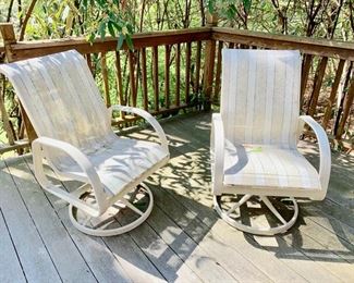 1. Set of Four Mesh Swivel Chairs $ 400.00