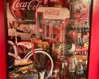 24. Coca-Cola Framed Puzzle (35'' x 44'')	 $ 40.00 