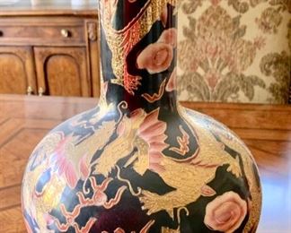74. Black Dragon Vase (30'') $ 25.00