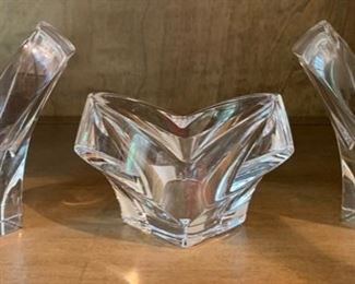 78. Mikassa 3 Pc. Glass Candle Holders 	 $ 30.00 
