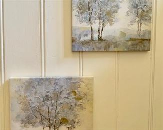 82. Pair of Decorative Canvases 	 $ 30.00 