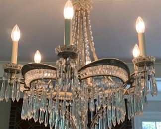 87. 6 Candle Crystal Chandelier (40'' x 24'')	 $1,800.00 