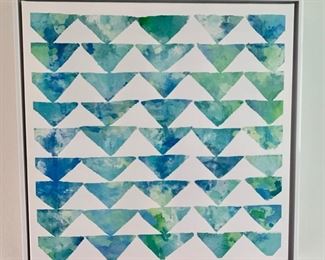 136. Triangle Art (15'' x 15'')	 $ 10.00 