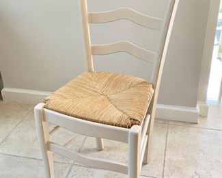 42. Set of 6 Side Chairs w/ Rush Seat (17'' x 16'' x 38'') $ 150.00