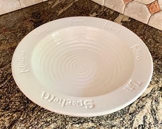 43. White Pasta Bowl (17'') $ 20.00