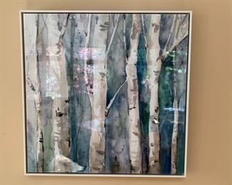 54. Birch Tree Art (25'' x 25'')	 $ 40.00 