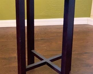 2pc Accent Table Espresso Finish PAIR	22in H x 16in Diameter	
