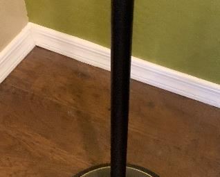 Torchiere style lamp w/ Gooseneck side Light	72in H	