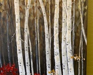 Birch Tree Decor Art	36x60x2in	HxWxD