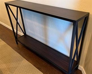 Rustic Metal & Wood Hallway /Accent Table	29x45x9in	HxWxD