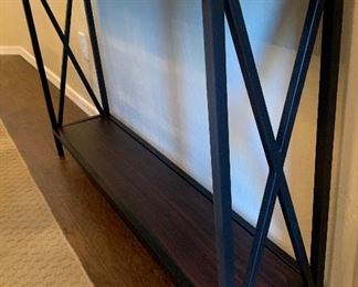 Rustic Metal & Wood Hallway /Accent Table	29x45x9in	HxWxD