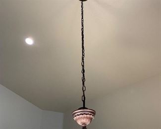 9 Light Rustic Chandelier  Light (BUYER REMOVAL)	31in H x 31in diameter	