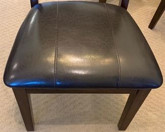 Espresso Rustic Dining Table w/ 8 Chairs	Table: 30x43x72-90in.  Chairs: 40x22x21in seat: 19in	HxWxD