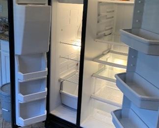 Maytag 25.5 CU FT. Refrigerator Side by Side  MSD2572VEB00	69.5x36x34in	HxWxD (BUYER REMOVAL)