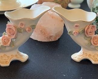 2pc Lamore China Cornucopia PAIR occupied Japan	4x7x1.5in	