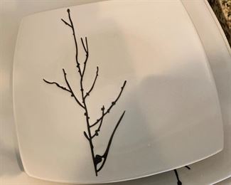 28 Contemporary Dish set (Branch Print)	
