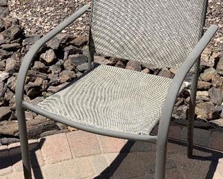 10pc Outdoor Patio Chairs	34x23x23in seat: 17.5in	HxWxD
