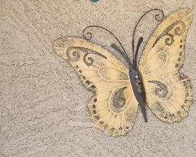 3pc Metal Butterflies Decor	14x17in	