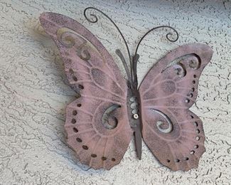 3pc Metal Butterflies Decor	14x17in	