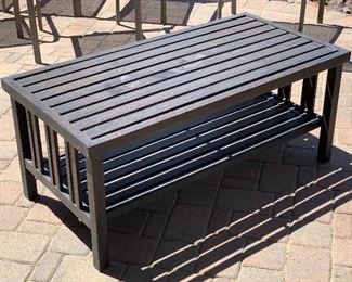 Metal Outdoor Patio Coffee Table	18x43x22in	HxWxD