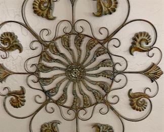 2pc Metal Art Decor	24in Diameter	