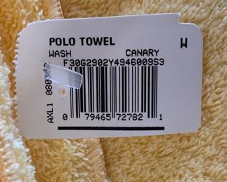 6pc Ralph Lauren Polo Hand wash Cloths	