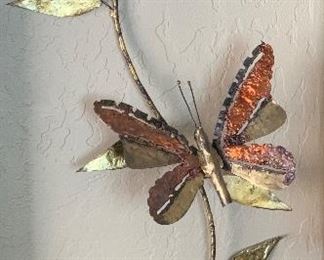 Metal Art Butterflies Copper/Brass Tinned	36in Long	
